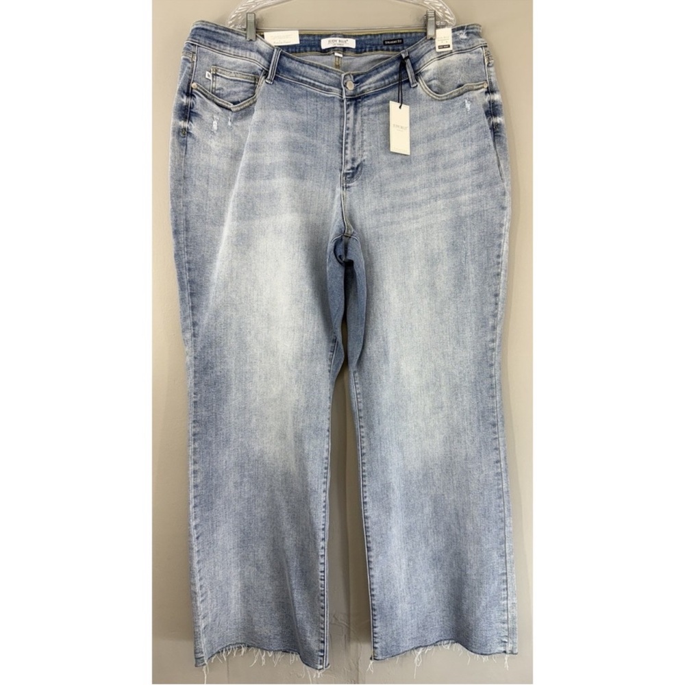 Judy Blue Jeans Women's Plus Size 24W Straight Fit High Waist Stretch Denim NWT
